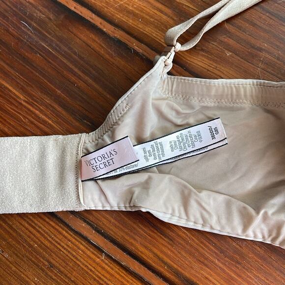 Victoria’s Secret Uplift Semi Demi lined underwire nude bra sz 38DDD - Picture 5 of 6